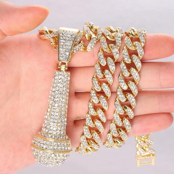 Hip Hop Microphone Necklace - Picture 3 of 10